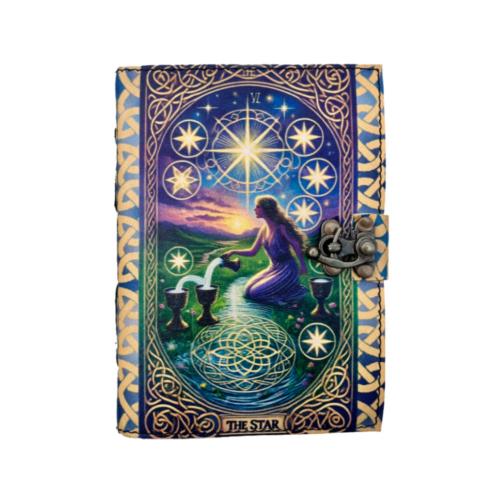 Notebook Recycled Paper Tarot The Star 13 x 18cm