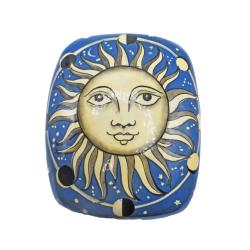 Trinket Box Sun Papier Mâché 12 x 9.5cm