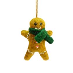 Hanging Decoration Handcrafted Felt Gingerbread Man 