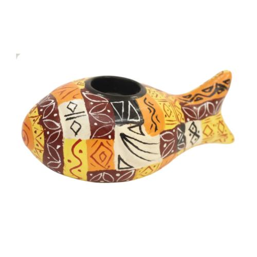 T-lite Holder Papier Mâché Fish 19x10x8cm