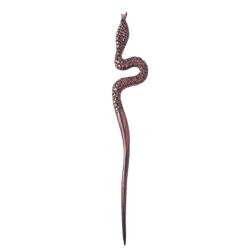 Hand-Carved Rosewood Snake Hair Pin
