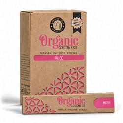 Incense, Organic Goodness, (box of 12) rose