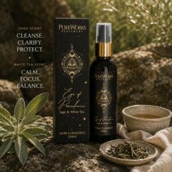 Aura Cleansing Spray Esoteric Eye of Providence, Sage and White Tea