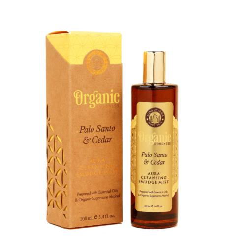 Aura Smudge Spray Organic Goodness Palo Santo & Cedar 100ml