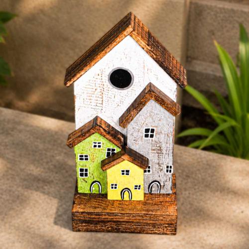 Village Decorative Ornament Driftwood 30cm height