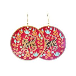 Earrings Tiger