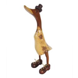 Duck Natural with Lace-up Boots Bamboo Root 30cm