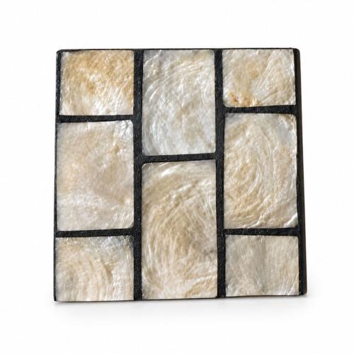 Single Coaster Capiz Shell Mosaic