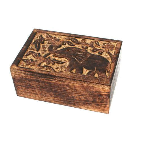 Mango wood box 15.5x10x6.5cm