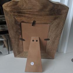 Photo frame, mango wood, owl 20x28cm