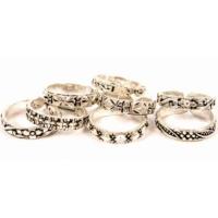 Toe rings assorted pack of 10