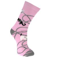 3 pairs of bamboo socks, cats and dogs, Shoe size: UK 3-7, Euro 36-41