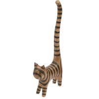 Ring holder, cat long tail striped 22cm