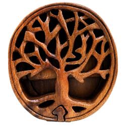 Tree of Life Puzzle Box Suar Wood