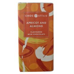 Apricot and almond milk chocolate bar