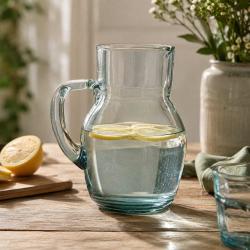Handcrafted Recycled Glass Jug 1.4 Litre