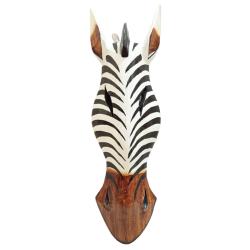 Mask Albesia Wood Zebra 50cm
