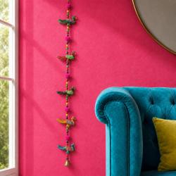 Peacock Tota Bell Hanging Recycled Plastic 80cm length