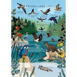Greetings card "British Lake Life" 12x17cm