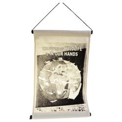 Hanging banner The Future Of Wildlife... 27x43cm