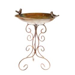 Bird bath/table garden ornament metal small 32cm height