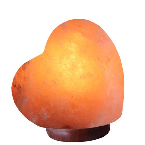 Salt lamp, heart shape approx 17x15cm