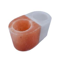 Himalayan salt t-lite holder double, yin yang