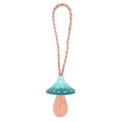 Handcrafted Green Woodland Toadstool Hanging Decoration