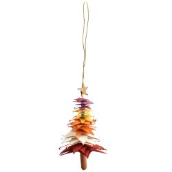 Hanging Christmas Decoration, Paper tree with layered paper stars 3D