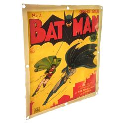 Recycled Metal Drum Batman Wall Plaque