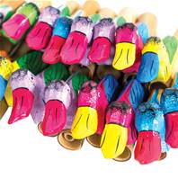 Box of 50 bright duck quackers, 13cm