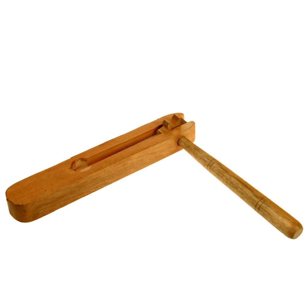 Wooden football rattle