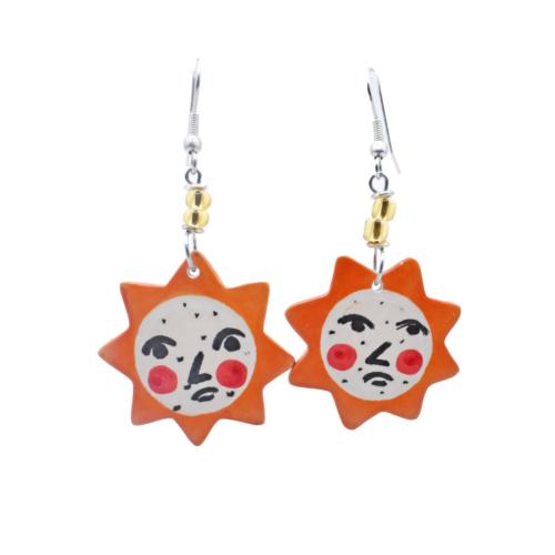 Earrings Kisii Stone Sun