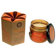 Soy candle Organic Goodness, Nagpuri Narangi Orange, in glass jar