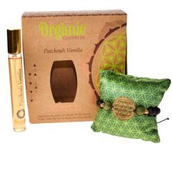 Scented bracelet + spray gift set, Organic Goodness, Patchouli Vanilla