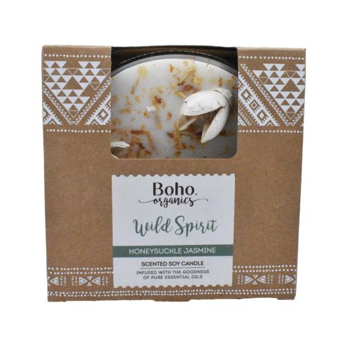 Boho Organics Honeysuckle Jasmine Candle Wild Spirit 200g