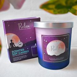 Scented Soy candle Relax made from Pure Essential Oils 200g
