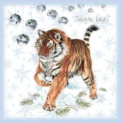 Christmas card, Tiger