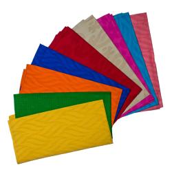 Single reusable cotton gift wrap, assorted colours, plain