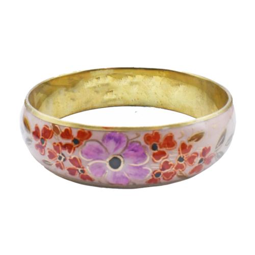 Bangle Floral Pink on Light Pink
