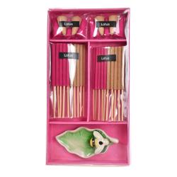 Lotus Incense gift set with bee shaped holder, 18 x 10cm