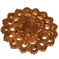 Trivet, mango wood, mandala pattern