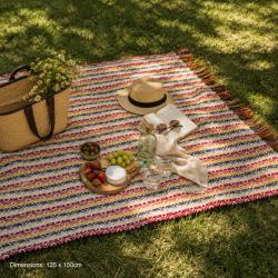 Recycled Cotton Beach & Picnic Blanket With Carry Strap