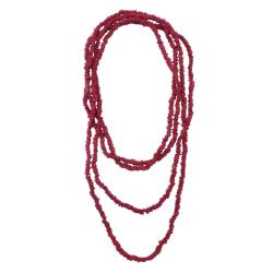 Necklace, Marocoto Seeds Red 175cm