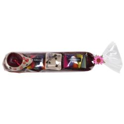 Mixed scent incense cone and ceramic t-light in boat gift set, 17 x 4cm