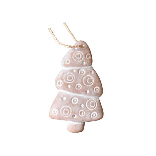 Hanging Terracotta Christmas Tree Bauble Pattern