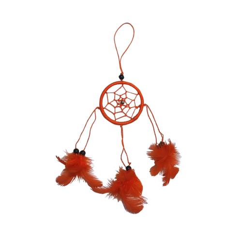 Dreamcatcher orange 6cm diameter