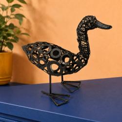Recycled Metal Duck Ornament