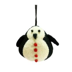 Hanging Decoration Handcrafted Felt Penguin 8x11cm