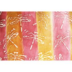 Handmade gift wrap, batik dragonflies